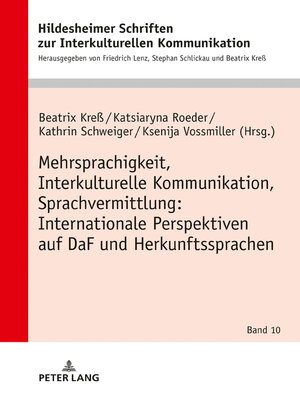 cover image of Mehrsprachigkeit, Interkulturelle Kommunikation, Sprachvermittlung